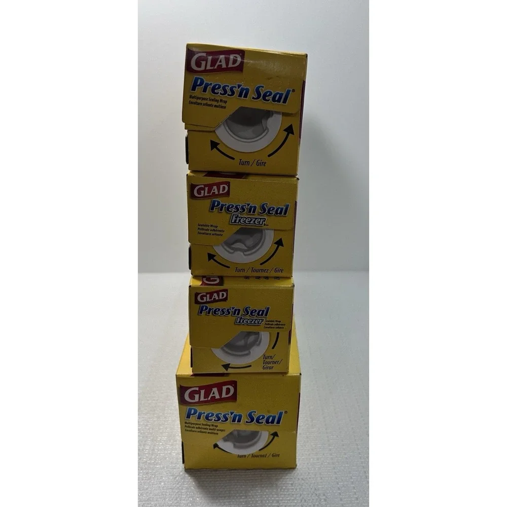 Vtg Lot Glad Press'N Seal Sealing Wrap NEW 50,‎ 70, 140 Sq 2003 2006 Prop Movie